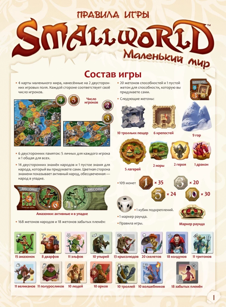 Настольная игра - Маленький мир (Small World)